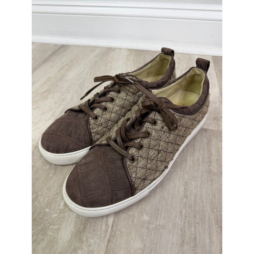 Giorgio’s of Palm Beach Crocodile Sneakers Made in Italy Size 12
